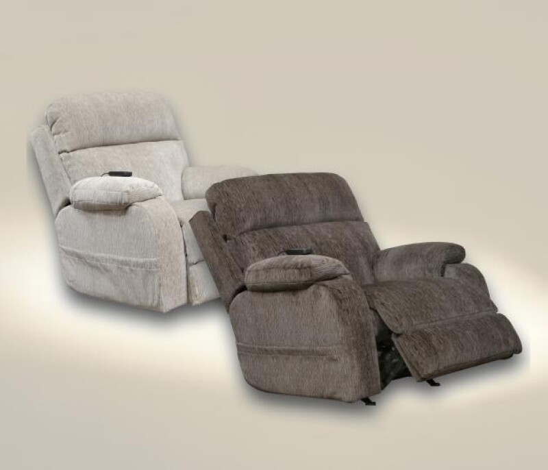 Refresher 4108 Power Headrest Power Rocker Recliner w/CR3 Heat/Msg/Lumbar 641082