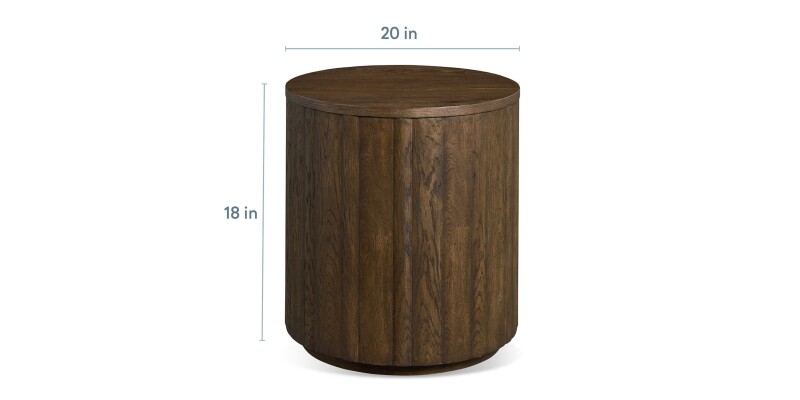 Andora Round Plinth End Table 64300643