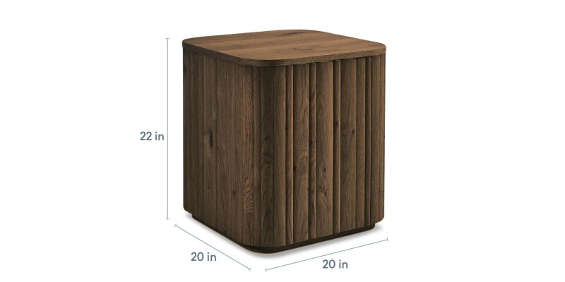 Andora Square Plinth End Table 64300661