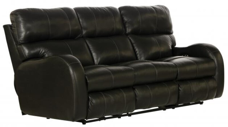 Power Headrest Power LayFlat Reclining Sofa 64461
