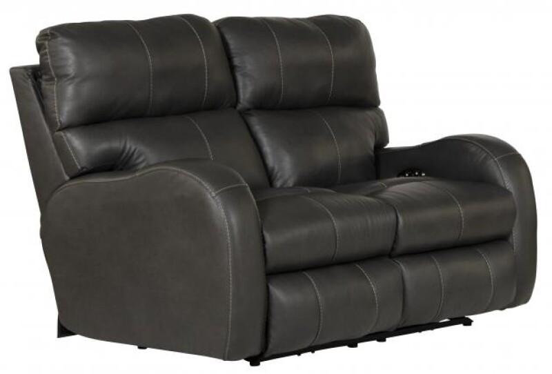 Power Headrest Power LayFlat Reclining Loveseat 64462