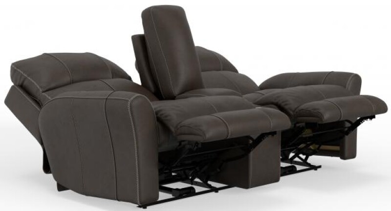 Fredda 448 Power Headrest Power Lay Flat Recl Console Loveseat w/Zero Gravity 64489