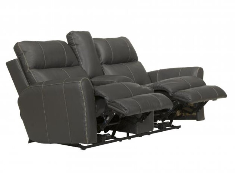 Fredda 448 Power Headrest Power Lay Flat Recl Console Loveseat w/Zero Gravity 64489