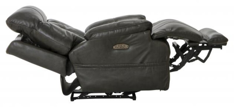 Naples 4567 Power Headrest Power Lay Flat Recliner w/Extended Ottoman 645677