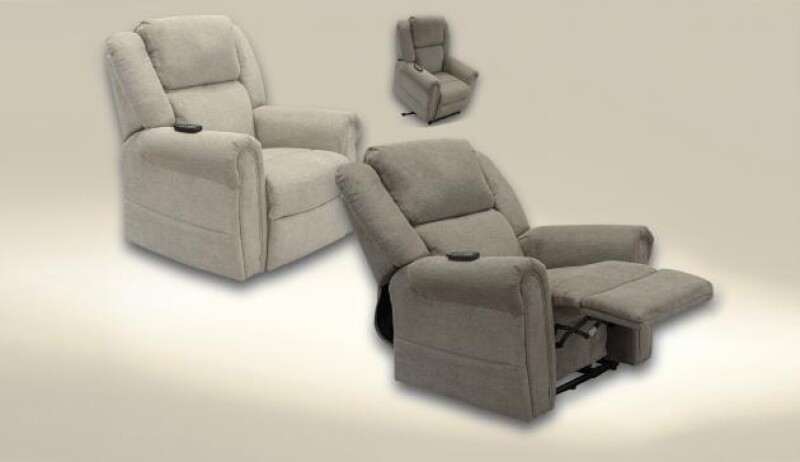 Paradise 4828 Power Lift/Headrest/Lay Flat Recliner w/CR3 Heat/Massage 64828