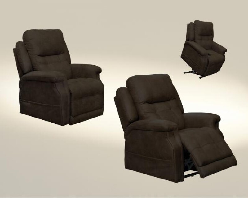 Haywood 4890 Power Headrest Power Lift Lay Flat Recliner w/Heat & Msg 64890
