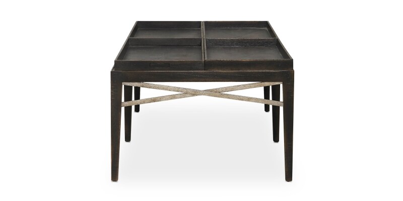 Woodridge Cavern Black Rectangular Cocktail Table 64970613