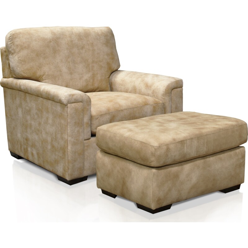Drew Leather Ottoman 6507AL