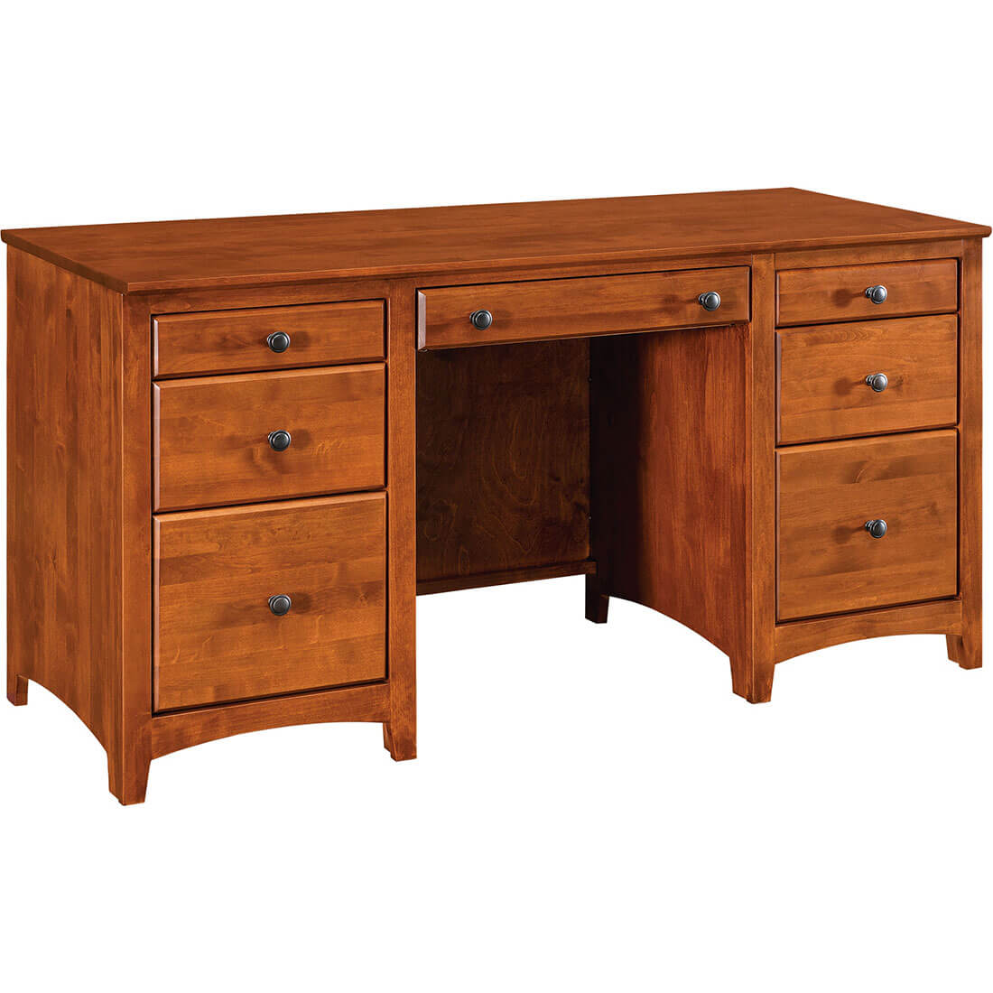 Modular Home Office Double Pedestal Desk - 6508 6508