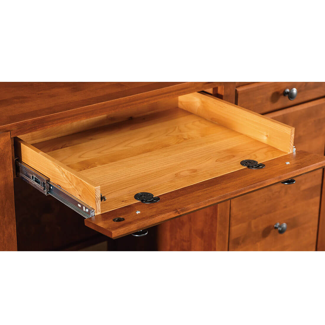 Modular Home Office 4 Drawer Desk - Flush Top - 6514 6514