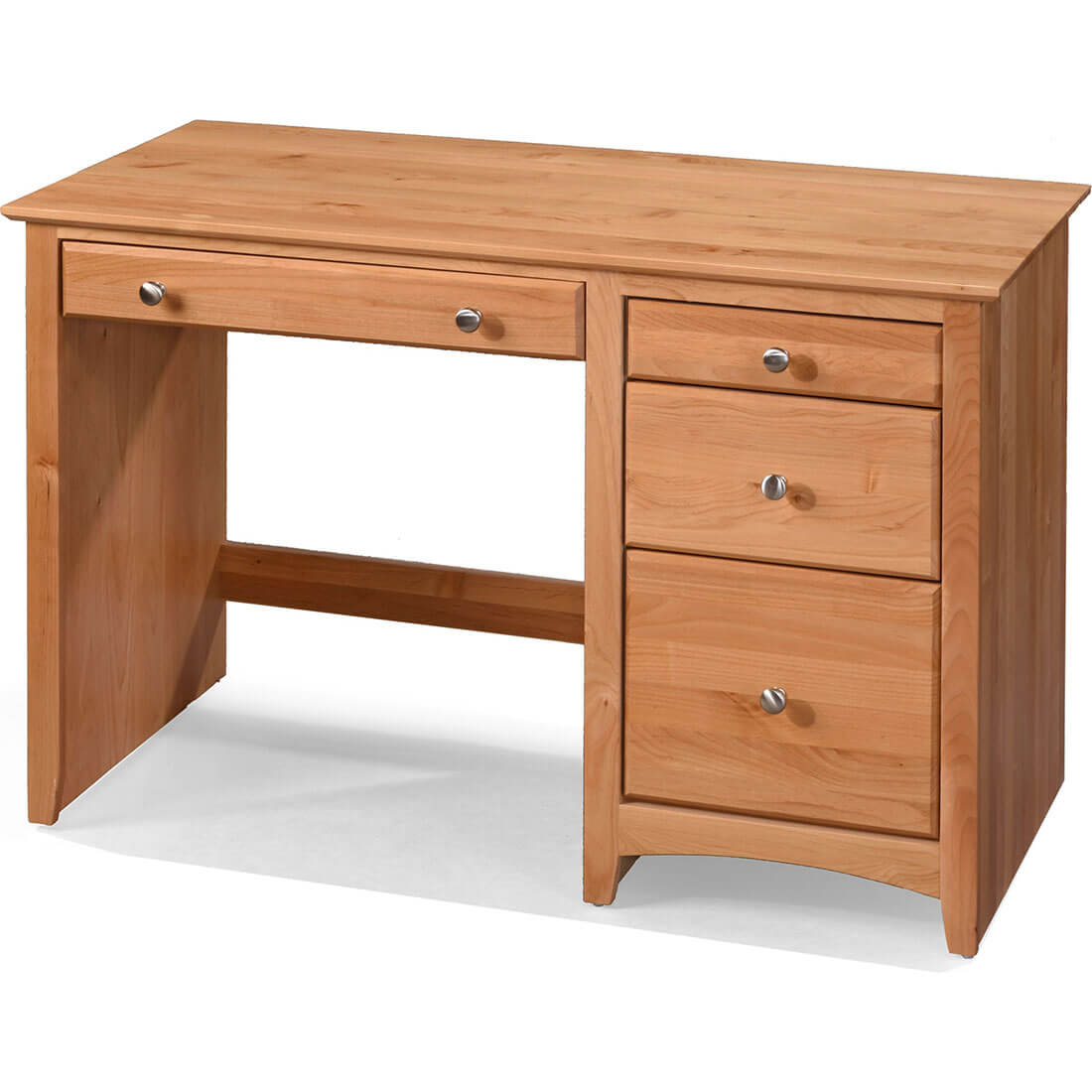 Shaker 4 Drawer Desk - Overhang Top - 6524 6524