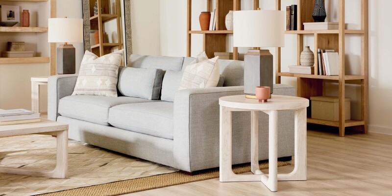Reston Round End Table 65240641STORMGREY