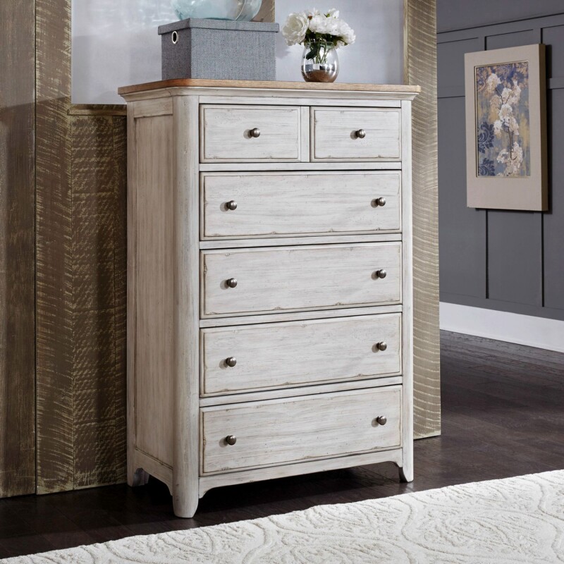 Farmhouse Reimagined 5 Drawer Chest 652BR41