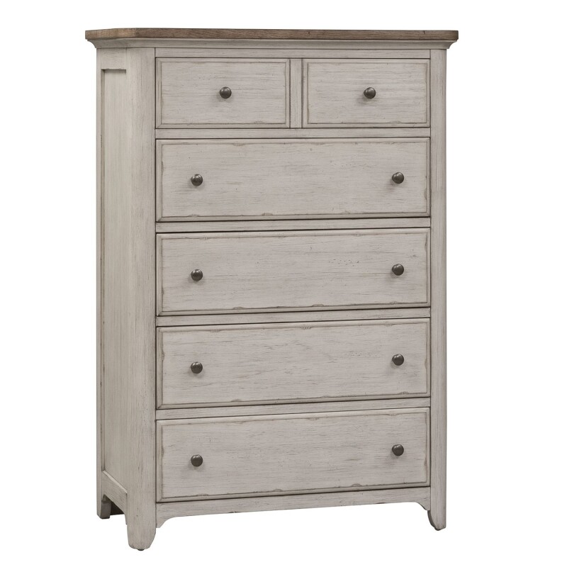 Farmhouse Reimagined 5 Drawer Chest 652BR41