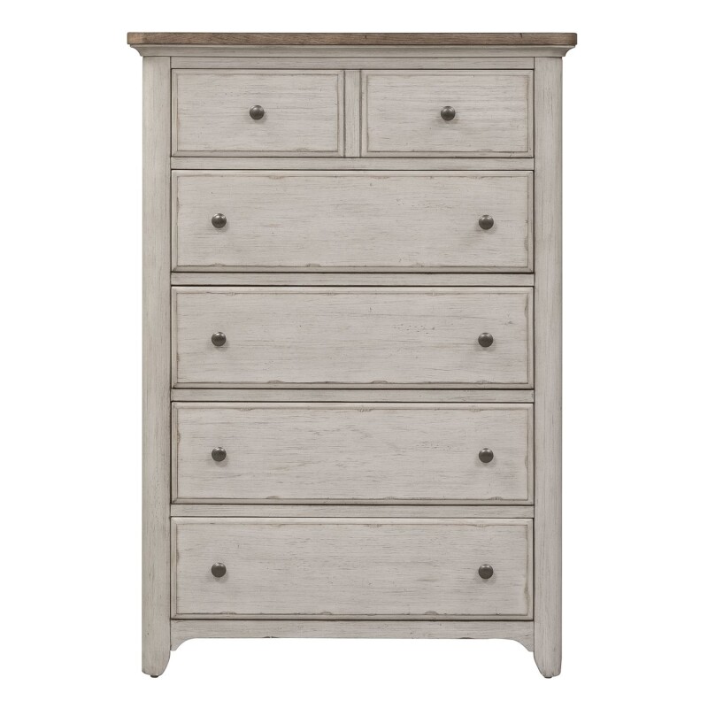 Farmhouse Reimagined 5 Drawer Chest 652BR41