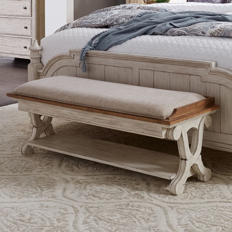 Farmhouse Reimagined Bed Bench 652BR47