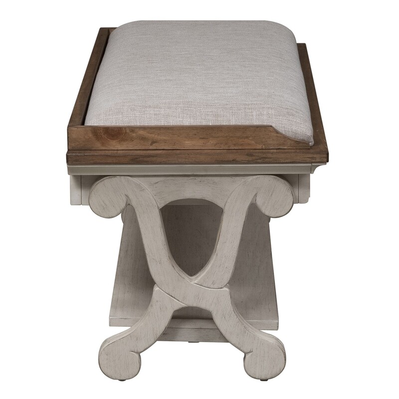 Farmhouse Reimagined Bed Bench 652BR47