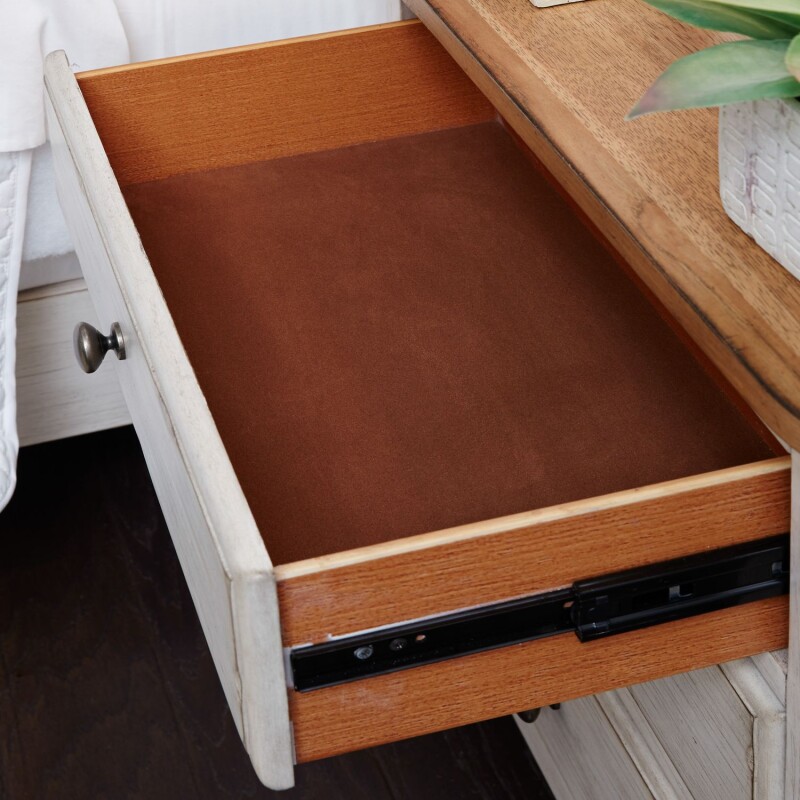 Farmhouse Reimagined 3 Drawer Night Stand w/ Charging Station 652BR61