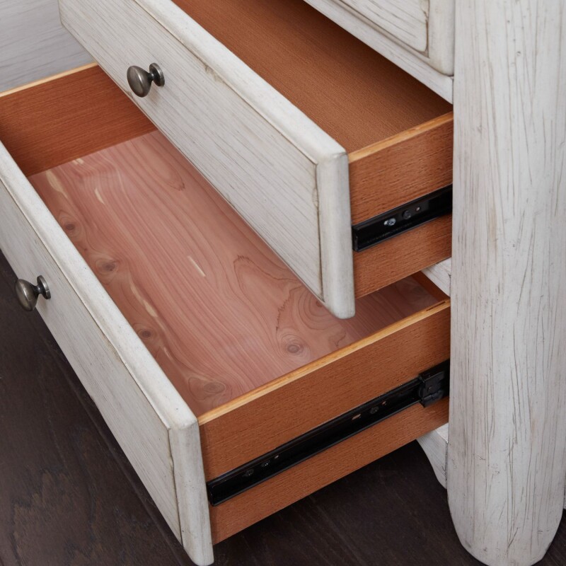 Farmhouse Reimagined 3 Drawer Night Stand w/ Charging Station 652BR61