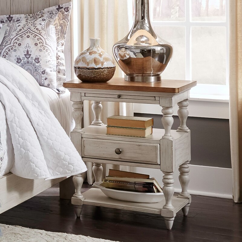 Farmhouse Reimagined 1 Drawer Night Stand 652BR62