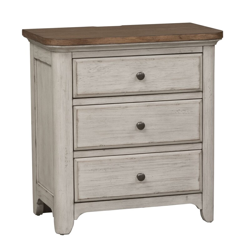 Farmhouse Reimagined King Sleigh Bed, Dresser & Mirror, Night Stand 652BRKSLDMN