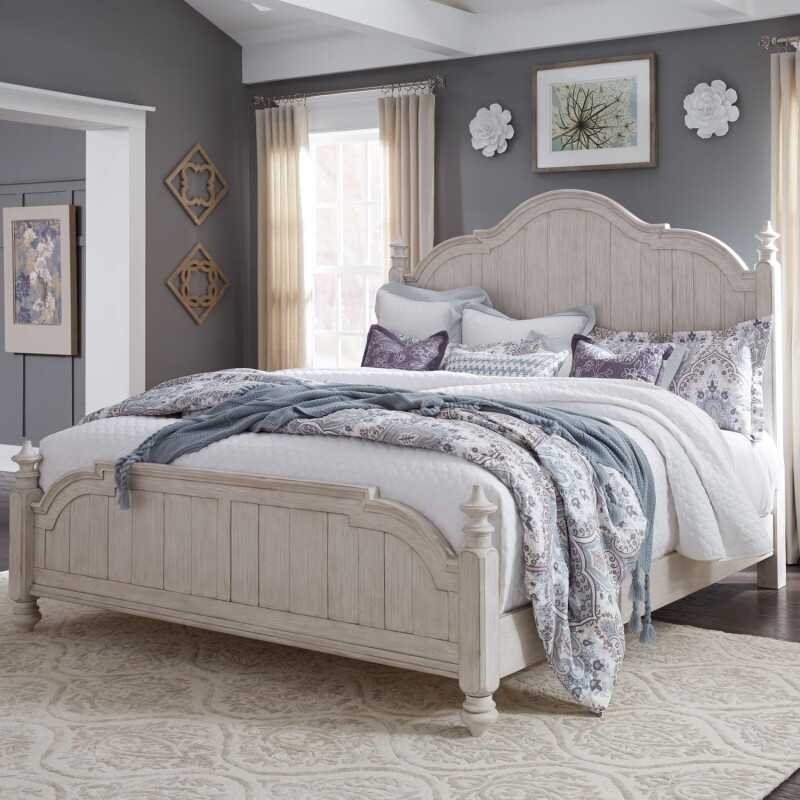 Farmhouse Reimagined Queen Poster Bed 652BRQPS