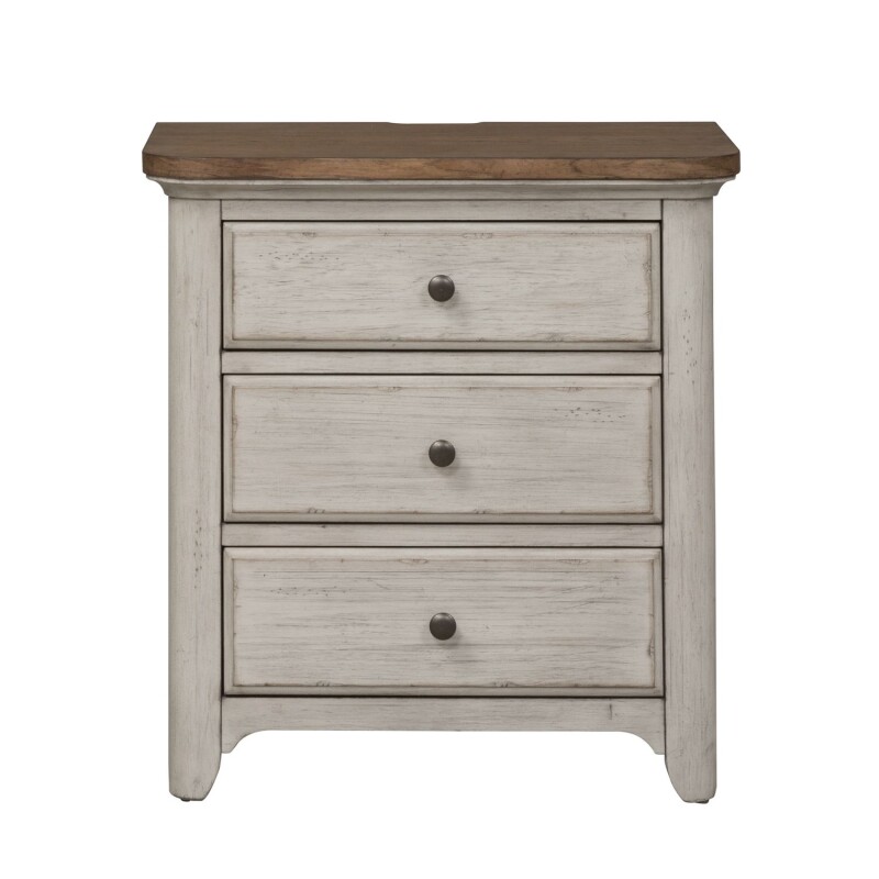 Farmhouse Reimagined Queen Poster Bed, Dresser & Mirror, Chest, Night Stand 652BRQPSDMCN