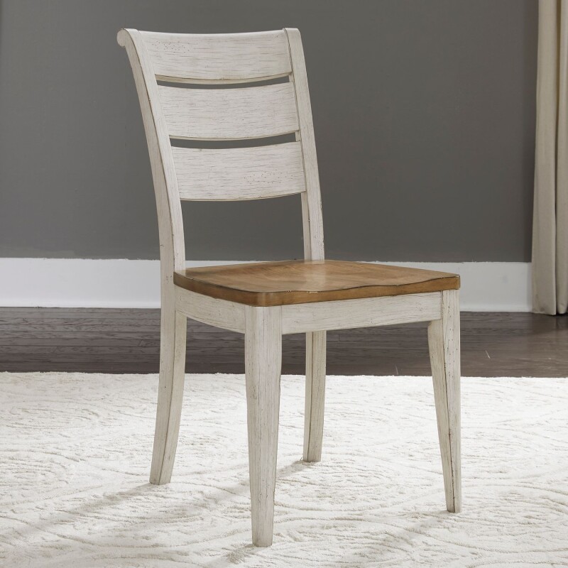Farmhouse Reimagined Ladder Back Side Chair (RTA) 652C2000S