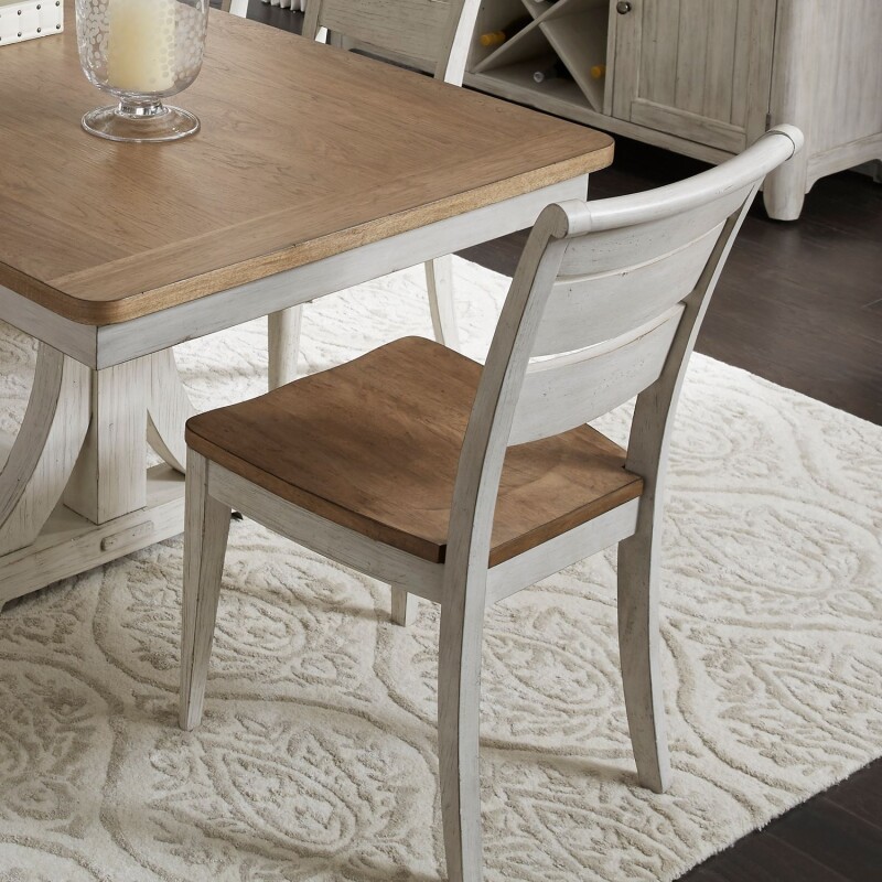 Farmhouse Reimagined Ladder Back Side Chair (RTA) 652C2000S