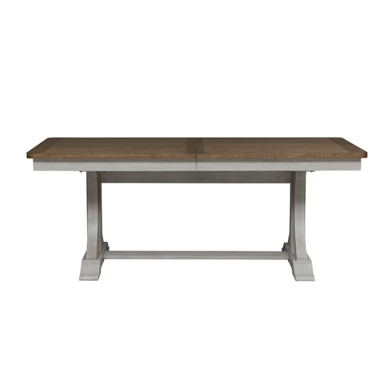 Farmhouse Reimagined Opt 5 Piece Trestle Table Set 652DRO5TRS