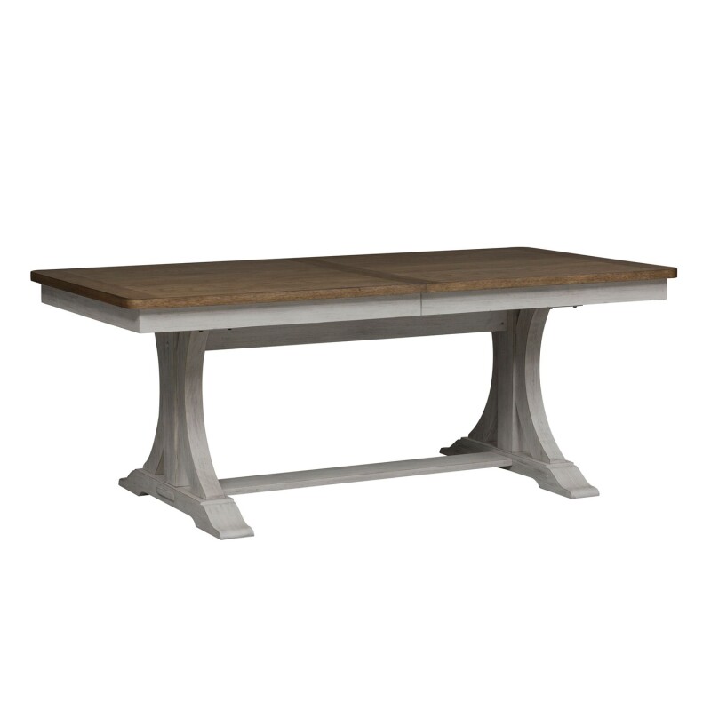 Farmhouse Reimagined Opt 5 Piece Trestle Table Set 652DRO5TRS