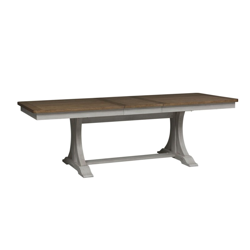 Farmhouse Reimagined Opt 6 Piece Trestle Table Set 652DRO6TRS