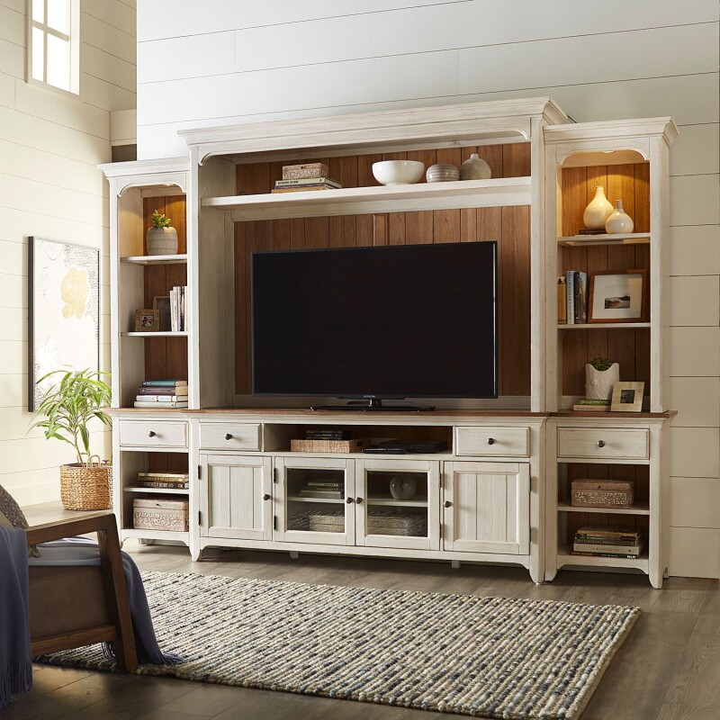 Farmhouse Reimagined Entertainment Center with Piers 652ENTECP