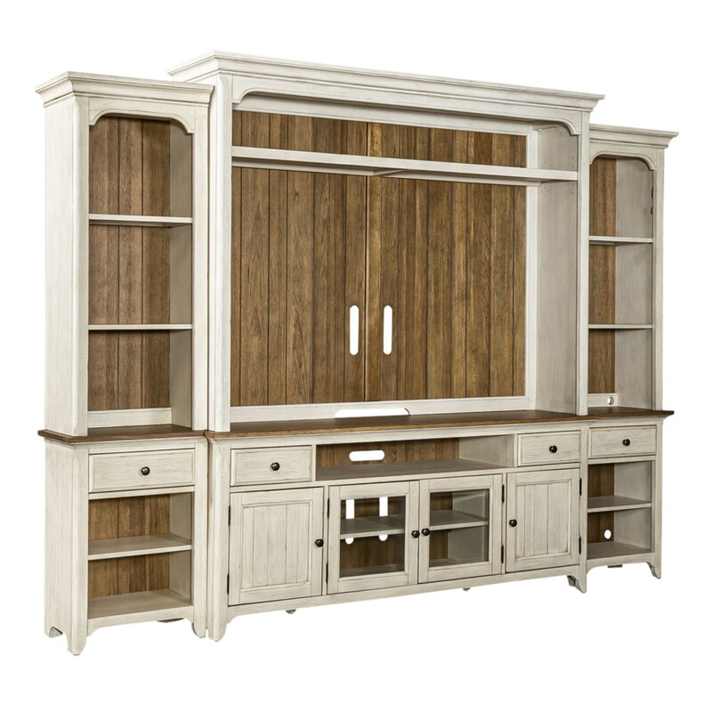 Farmhouse Reimagined Entertainment Center with Piers 652ENTECP