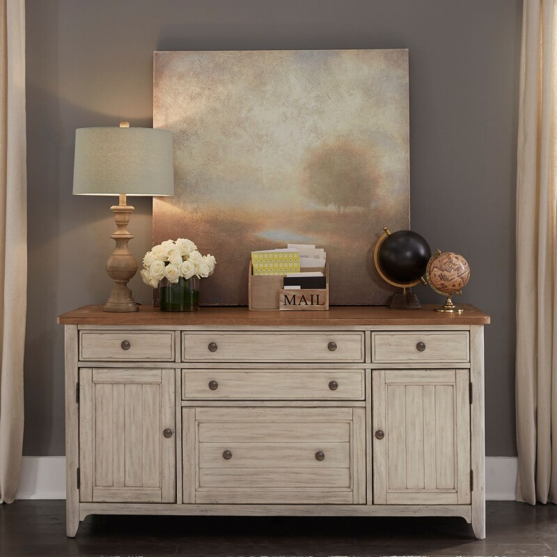 Farmhouse Reimagined Door Credenza 652HO120
