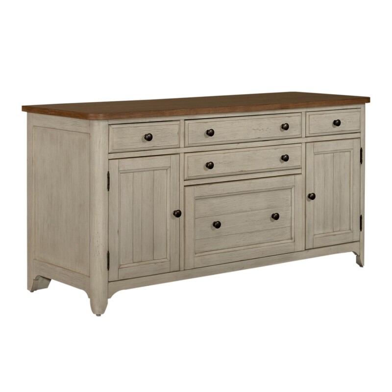 Farmhouse Reimagined Door Credenza 652HO120