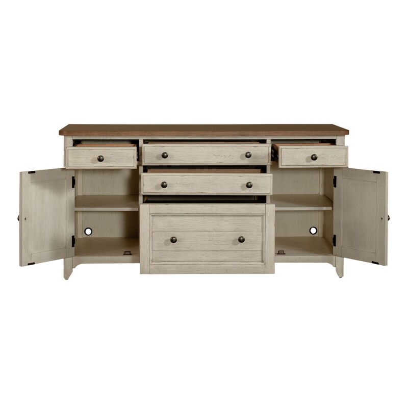 Farmhouse Reimagined Door Credenza 652HO120
