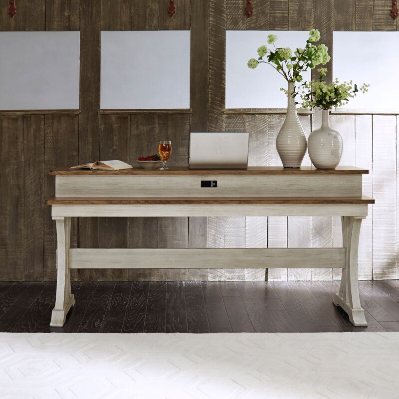 Farmhouse Reimagined Console Bar Table 652OT7636