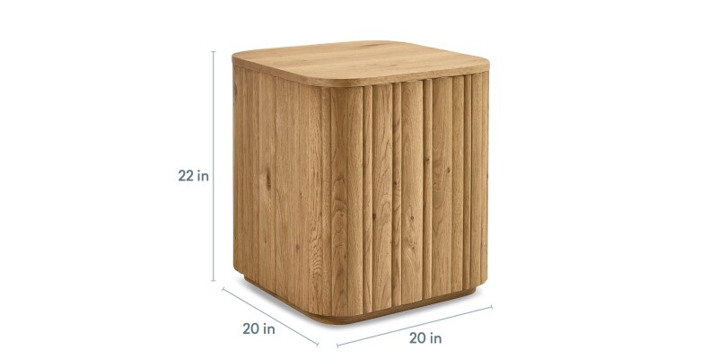 Andora Square Plinth End Table 65300661