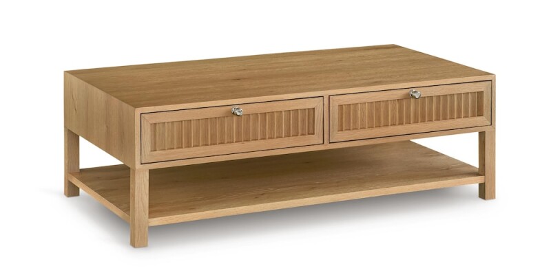 Newbury Ribbed Drawer Cocktail Table 65440613