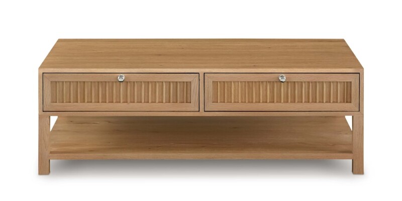 Newbury Ribbed Drawer Cocktail Table 65440613