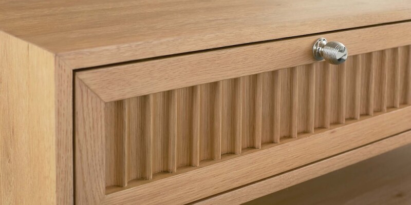 Newbury Ribbed Drawer Cocktail Table 65440613