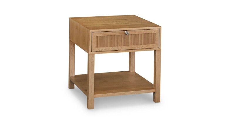 Newbury Ribbed Drawer End Table 65440665