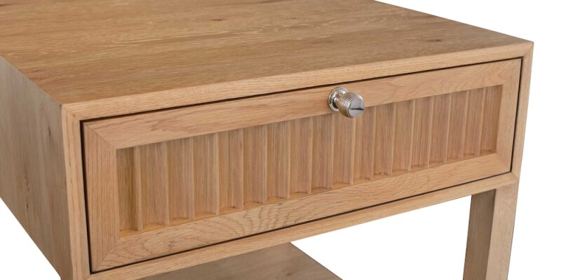 Newbury Ribbed Drawer End Table 65440665