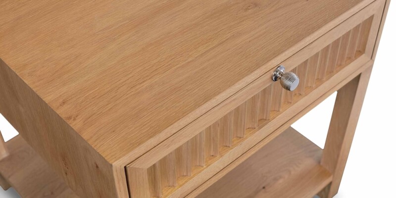 Newbury Ribbed Drawer End Table 65440665