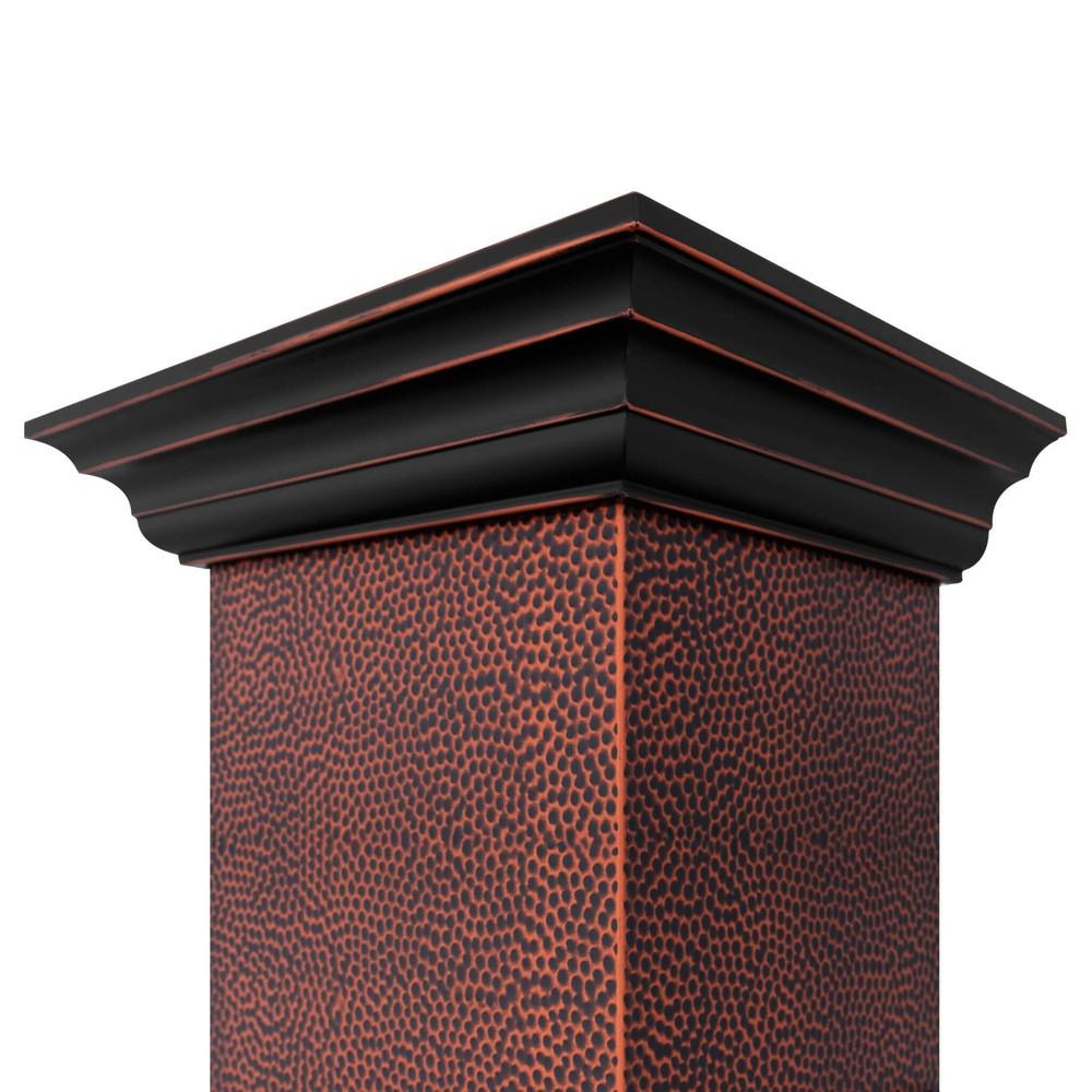 30 In. Convertible Vent Designer Series Wall Mount Range Hood In Hand-hammered Copper And Oil-rubbed Bronze 655HBXXX30