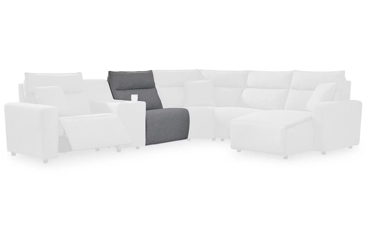 Modmax Power Armless Recliner In Salt and Pepper 6590631