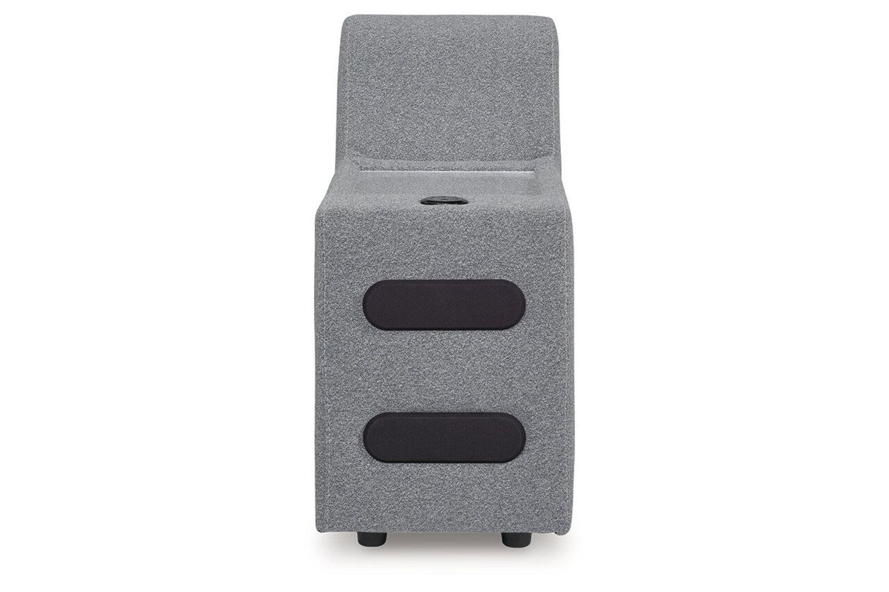 Modmax Console with Audio System In Salt and Pepper 6590660