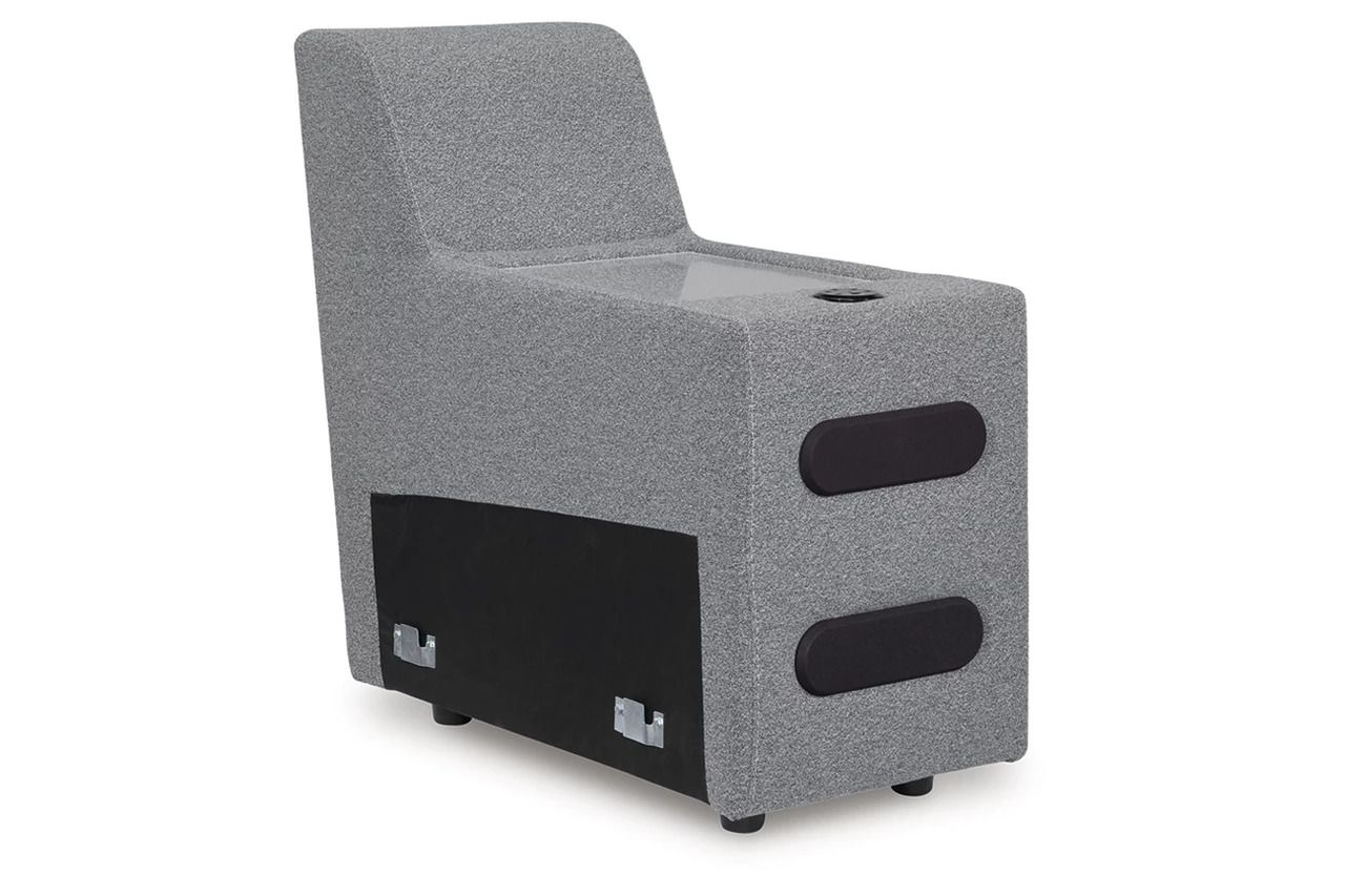 Modmax Console with Audio System In Salt and Pepper 6590660