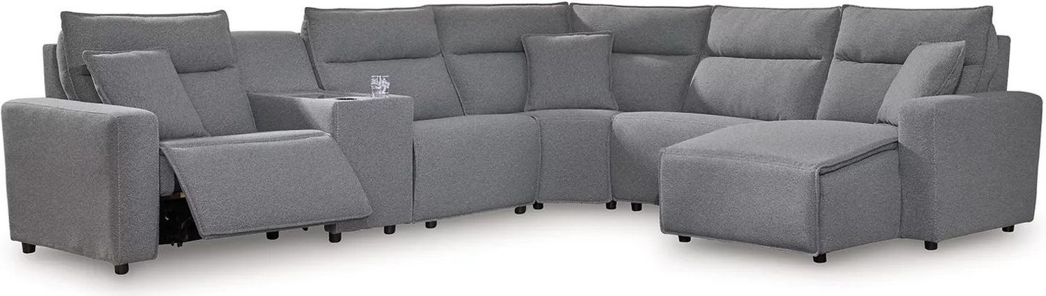 Modmax 6-Piece Power Reclining Sectional In Salt and Pepper 65906S10